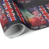 London Poster Wrapping Paper Cadeaupapier (Rol Hoek)