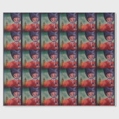 London Poster Wrapping Paper Cadeaupapier (Vlak)