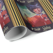 London Poster Wrapping Paper Cadeaupapier (Rol Hoek)