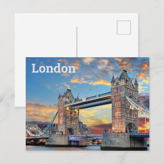 London Postkarte Briefkaart (Voorkant / Achterkant)