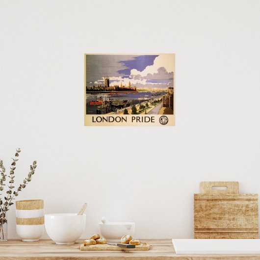 LONDON PRIDE GWR Great Western Railways Old Rail Poster (Keuken)