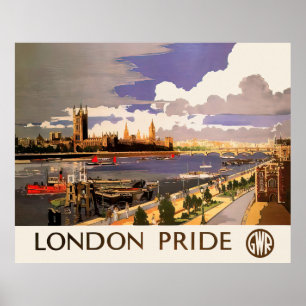 London Pride Vintage Travel Wall Art Poster