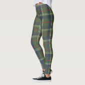 London Pset Checked Navy Blue en Green Leggings (Links)