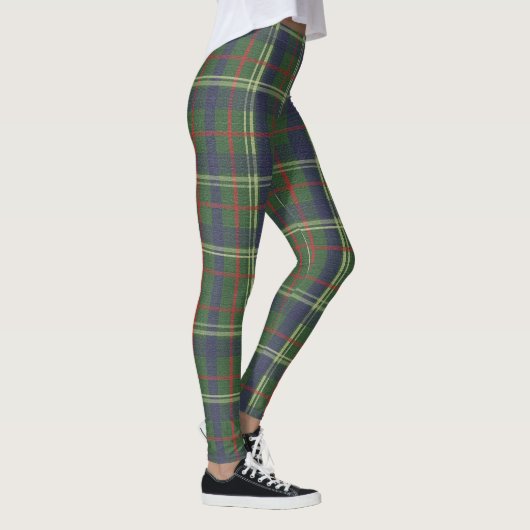 London Pset Checked Navy Blue en Green Leggings (Rechts)