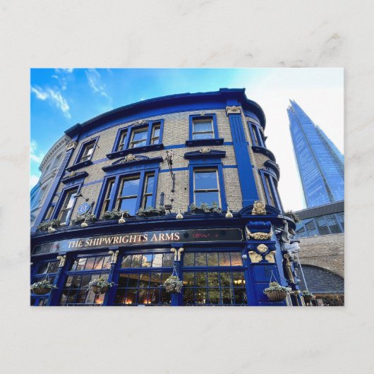 London Pub en Shard Briefkaart (Voorkant)