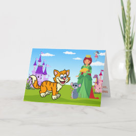 London Queen Pussy Cat Fab Visit Fun Fairy Tale Kaart
