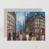 London Rain Briefkaart (Voorkant / Achterkant)