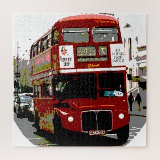 London Red Bus Art Travel Legpuzzel (Verticaal)