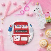 London Red Bus Birthday - Bord op gepersonaliseerd (Feest)
