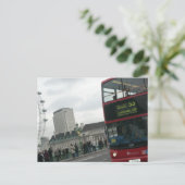 London Red Bus Briefkaart (Staand voorkant)