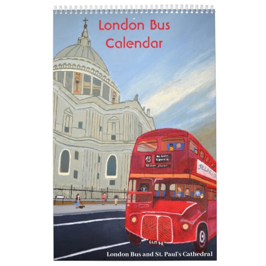 London Red Bus Calendar  Kalender (Hoes)