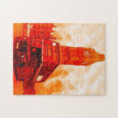 London Red Bus en Big Ben Art Travel Legpuzzel (Horizontaal)