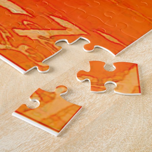 London Red Bus en Big Ben Art Travel Legpuzzel (Zijkant)