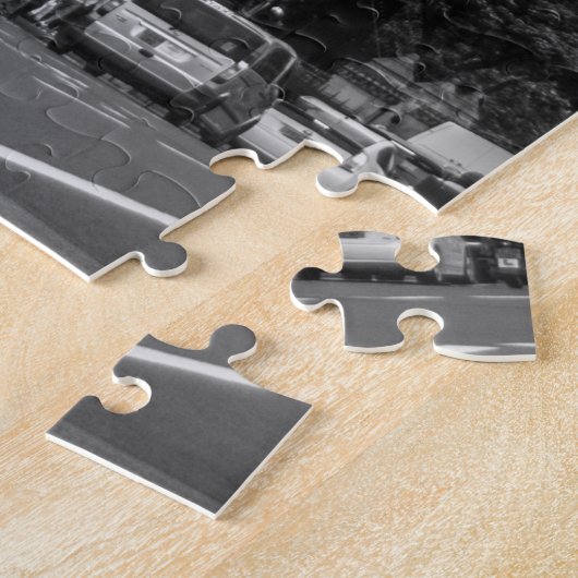 London Red Bus en Big Ben Art Travel Legpuzzel (Zijkant)