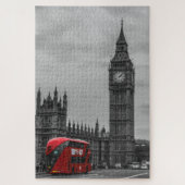 London Red Bus en Big Ben Art Travel Legpuzzel (Verticaal)