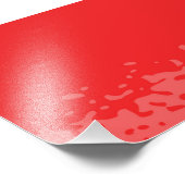 London Red Bus Foto Afdruk (Hoek)