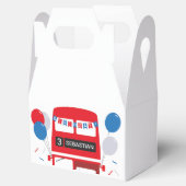London Red Bus gepersonaliseerde gunst box Bedankdoosjes (Geopend)