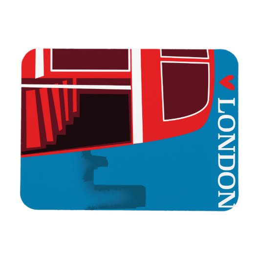 London Red Bus Magneet (Horizontaal)
