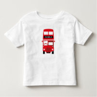 London Red Bus Personalized Kinder T-Shirt