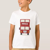 London Red Bus Personalized T-shirt (Voorkant)