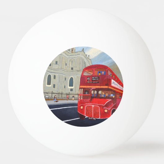 London Red Bus Ping Pong Ball (Voorkant)