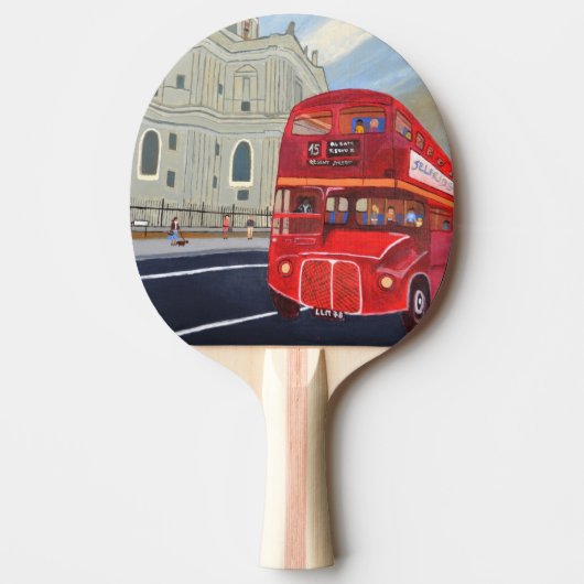 London Red Bus Ping Pong Paddles Tafeltennisbatje (Voorkant)