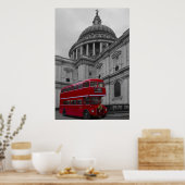London Red Bus Poster (Keuken)