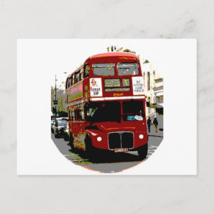 London Red Bus Routemaster Buses Briefkaart