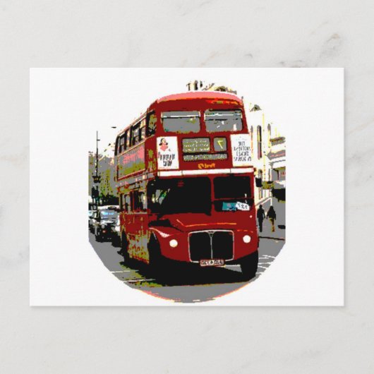 London Red Bus Routemaster Buses Briefkaart (Voorkant)