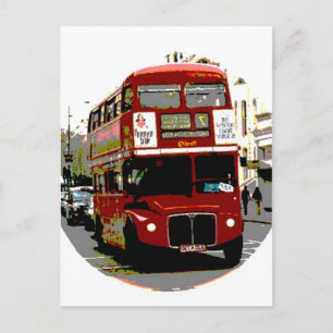 London Red Bus Routemaster Buses Briefkaart