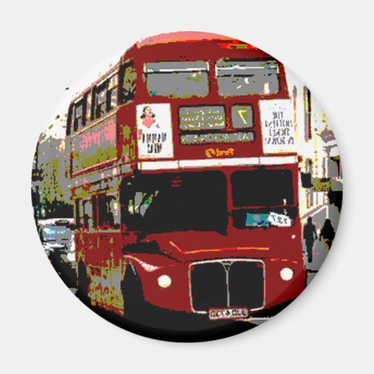London Red Bus Routemaster Buses Magneet (Voorkant)
