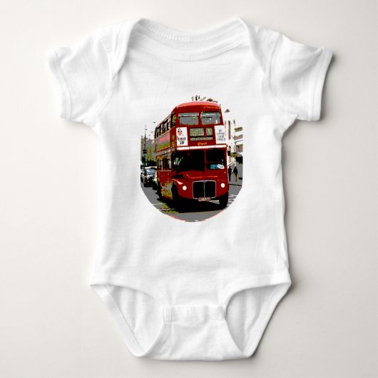 London Red Bus Routemaster Buses Romper (Voorkant)