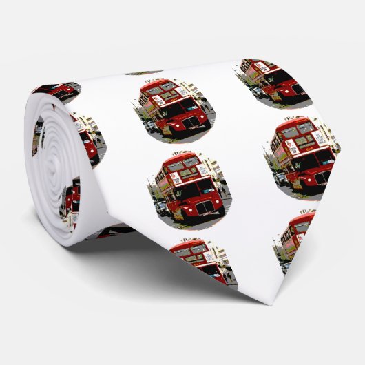 London Red Bus Routemaster Buses Stropdas (Opgerold)