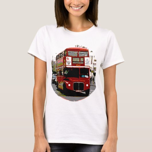London Red Bus Routemaster Buses T-shirt (Voorkant)