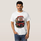 London Red Bus Routemaster Buses T-shirt (Voorkant volledig)