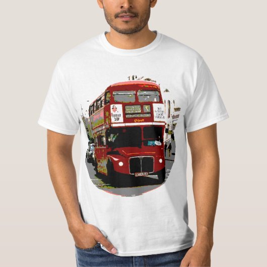 London Red Bus Routemaster Buses T-shirt (Voorkant)
