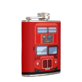 London Red Double Decker Bus Flask Heupfles (Rechts)