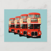 London Red Double-Decker Buses Briefkaart (Voorkant)