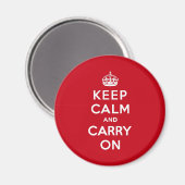 London Red Keep Calm en Carry on Magneet (Voorkant / Achterkant)