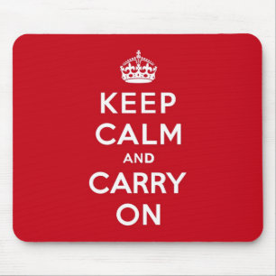 London Red Keep Calm en Carry on Muismat