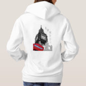 London red phone big ben pop art hoodie (Achterkant)