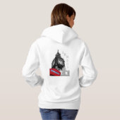 London red phone big ben pop art hoodie (Achterkant volledig)