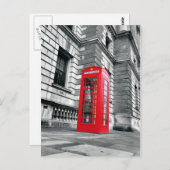 London Red Phone Booth Briefkaart (Voorkant / Achterkant)
