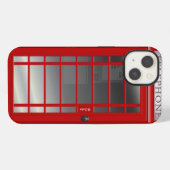 London Red Phone Booth Call Box iPhone Hoesje (Achterkant horizontaal)