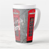 London Red Phone Booth Latte Mok (Rechterhoek)