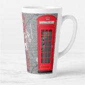 London Red Phone Booth Latte Mok (Rechts)