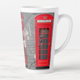 London Red Phone Booth Latte Mok