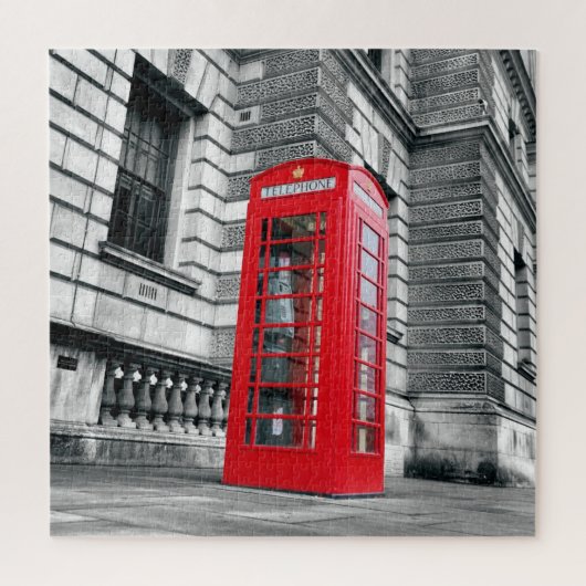 London Red Phone Box - 20x20 - 676 pcs. Legpuzzel (Verticaal)