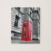 London Red Phone Box - 8x10 - 110 pcs. Legpuzzel (Verticaal)