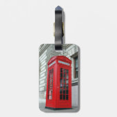 London Red Phone Box Bagagelabel (Achterkant verticaal)